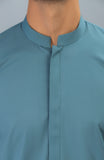 PRE WINTER'23 MEN KAMEEZ SHALWAR PLAIN TEAL