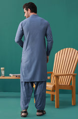FESTIVE'23 MEN KAMEEZ SHALWAR CASUAL PIGEON