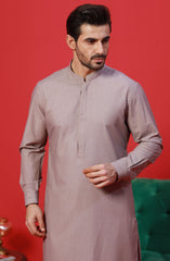PRE WINTER'23 MEN KAMEEZ SHALWAR SEMI FORMAL WOOD BROWN