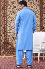 FESTIVE'23 MEN KAMEEZ SHALWAR CASUAL SKY BLUE