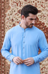 FESTIVE'23 MEN KAMEEZ SHALWAR CASUAL SKY BLUE