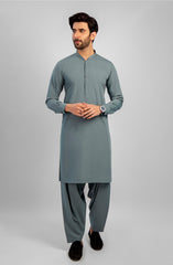 PRE WINTER'23 MEN KAMEEZ SHALWAR CASUAL GREEN