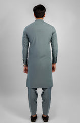PRE WINTER'23 MEN KAMEEZ SHALWAR CASUAL GREEN