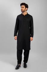 PRE WINTER'23 MEN KAMEEZ SHALWAR CASUAL BLACK