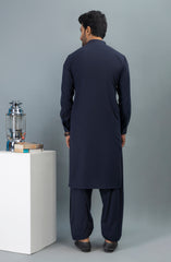 MEN KAMEEZ SHALWAR EMBROIDERED NAVY BLUE