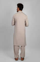 PRE WINTER'23 MEN KAMEEZ SHALWAR CASUAL FAWN