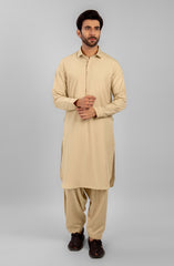 FESTIVE'23 MEN KAMEEZ SHALWAR CASUAL LIGHT BISCOTTI