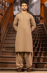 WINTER'23 MEN KAMEEZ SHALWAR CASUAL BEIGE