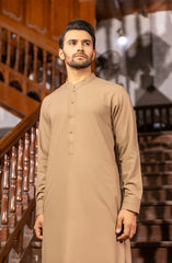 WINTER'23 MEN KAMEEZ SHALWAR CASUAL BEIGE