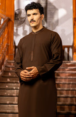 WINTER'23 MEN KAMEEZ SHALWAR SEMI FORMAL BROWN