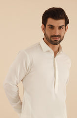 MEN KAMEEZ SHALWAR OFF WHITE