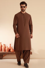 MEN KAMEEZ SHALWAR CHOCOLATE