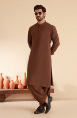 MEN KAMEEZ SHALWAR CHOCOLATE