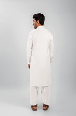 WINTER'23 MEN KAMEEZ SHALWAR WHITE