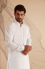 MEN KAMEEZ SHALWAR WHITE