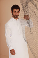 MEN KAMEEZ SHALWAR WHITE