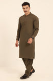 MEN KAMEEZ SHALWAR OLIVE