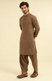 MEN KAMEEZ SHALWAR LIGHT BROWN