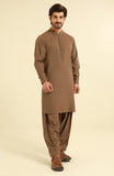 MEN KAMEEZ SHALWAR LIGHT BROWN