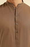 MEN KAMEEZ SHALWAR LIGHT BROWN