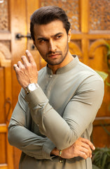 MEN KAMEEZ SHALWAR SAGE GREEN