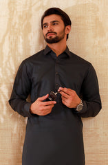 MEN KAMEEZ SHALWAR CHARCOAL