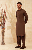 MEN KAMEEZ SHALWAR CHOCOLATE