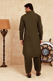 MEN KAMEEZ SHALWAR OLIVE