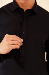 MEN KAMEEZ SHALWAR BLACK