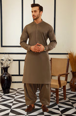 SUMMER'25 MEN KAMEEZ SHALWAR DEEP OLIVE