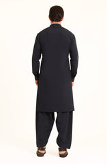 NAVY BLUE BLENDED KAMEEZ SHALWAR