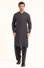 PURPLE BLENDED KAMEEZ SHALWAR