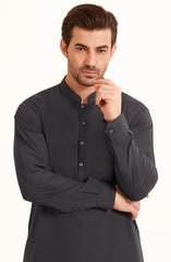 PURPLE BLENDED KAMEEZ SHALWAR