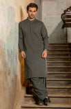 WINTER'24 MEN KAMEEZ SHALWAR DARK OLIVE