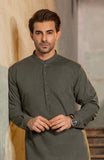 WINTER'24 MEN KAMEEZ SHALWAR DARK OLIVE