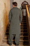 WINTER'24 MEN KAMEEZ SHALWAR DARK OLIVE