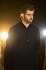 BLACK BLENDED KAMEEZ SHALWAR