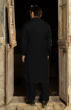 WINTER'24 MEN KAMEEZ SHALWAR BLACK