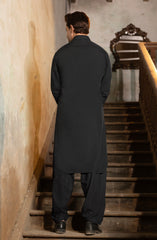 DARK GREY BLENDED KAMEEZ SHALWAR