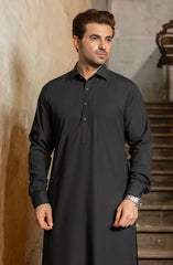 DARK GREY BLENDED KAMEEZ SHALWAR