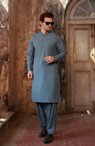 WINTER'24 MEN KAMEEZ SHALWAR STONE BLUE