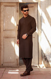 WINTER'24 MEN KAMEEZ SHALWAR COCO BROWN