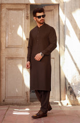 COCO BROWN BLENDED KAMEEZ SHALWAR