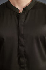 DARK GREY BLENDED KAMEEZ SHALWAR