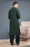 WINTER'24 MEN KAMEEZ SHALWAR TEAL GREEN