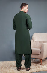 TEAL GREEN BLENDED KAMEEZ SHALWAR