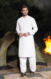 WINTER'24 MEN KAMEEZ SHALWAR SNOW WHITE