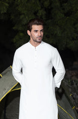 SNOW WHITE BLENDED KAMEEZ SHALWAR
