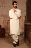 WINTER'24 MEN KAMEEZ SHALWAR EMBROIDERED CREAM