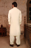 WINTER'24 MEN KAMEEZ SHALWAR EMBROIDERED CREAM